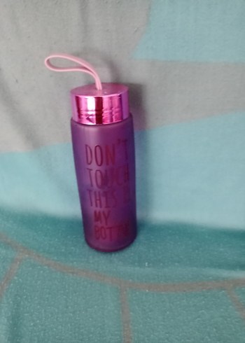 Mor  ve siyahRenkli cam  matara - Görsel 3