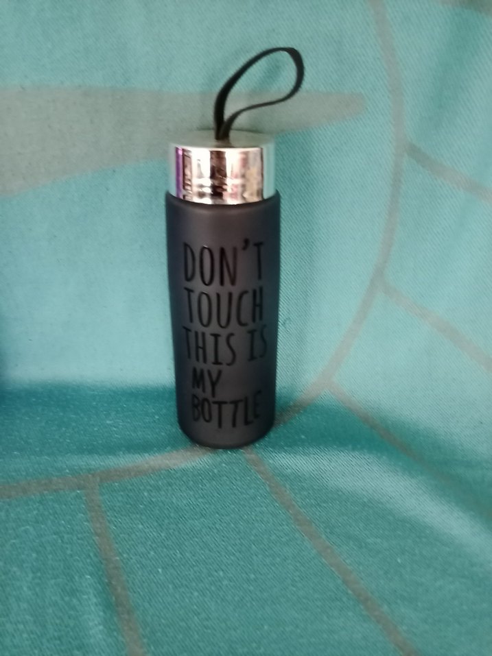 Mor  ve siyahRenkli cam  matara - Görsel 2