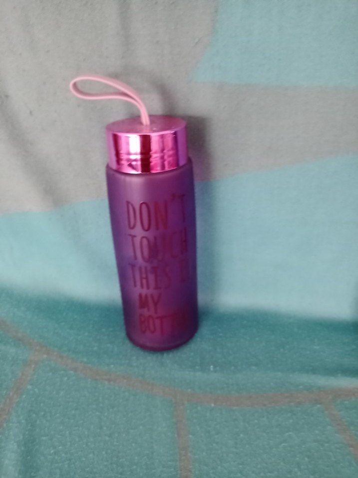 Mor  ve siyahRenkli cam  matara - Görsel 3