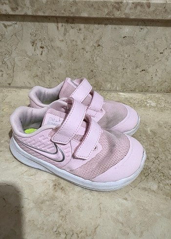 Nike orjinal Kız Çocuk Pembe Cırt Cırtlı Spor Ayakkabı - Görsel 2