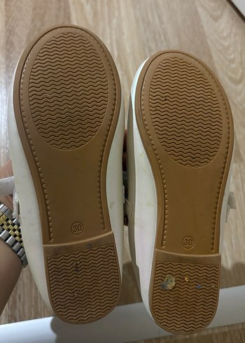 Kız Çocuk Beyaz Babet Ayakkabı - Görsel 3