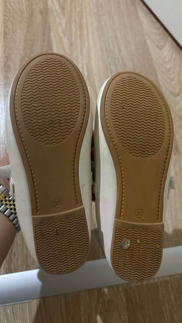 Kız Çocuk Beyaz Babet Ayakkabı - Görsel 3