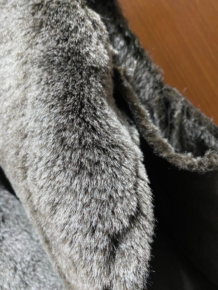 Kahverengi Süet gri Kürklü Kadın Yelek - Görsel 3