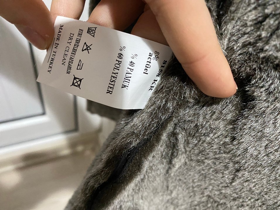 Kahverengi Süet gri Kürklü Kadın Yelek - Görsel 5