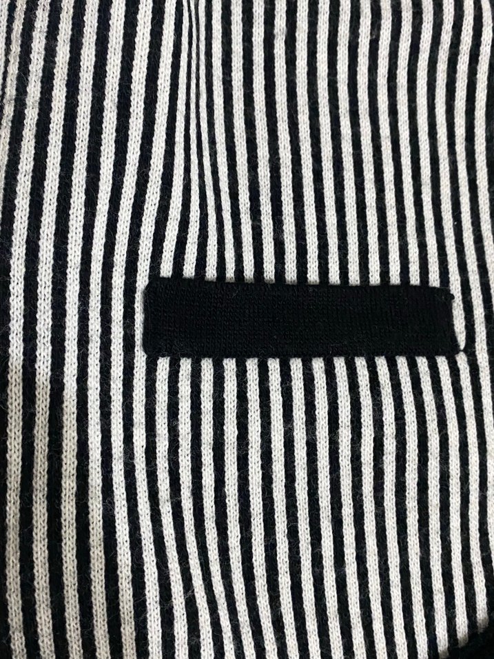 Düğmeli Zebra Desenli gold düğmeli Triko Süveter - Görsel 4