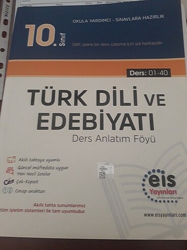 10 sinif Eis Edebiyat konu anlatım föy 