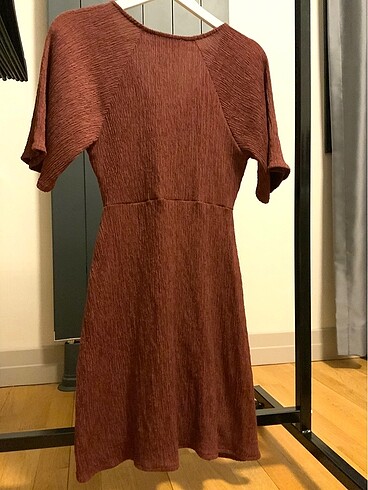 Pull and Bear Yazlık kiremit rengi elbise