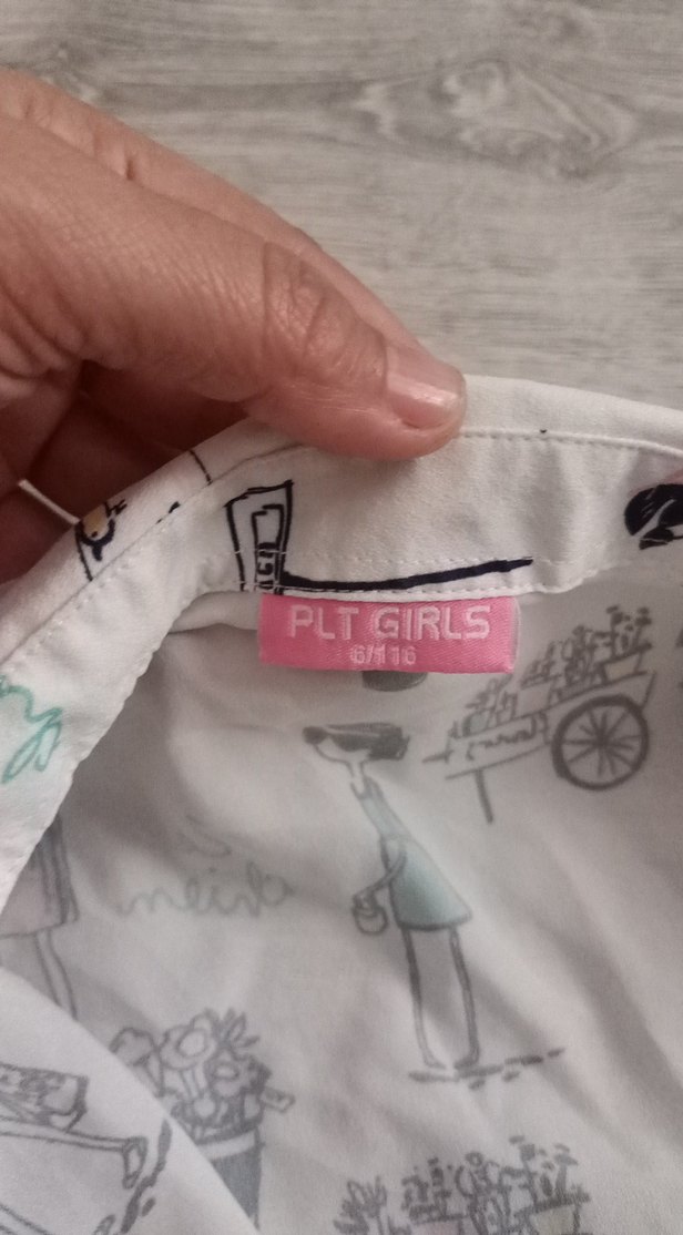 Çok Renkli Baskılı Kız Gömlek - Görsel 2