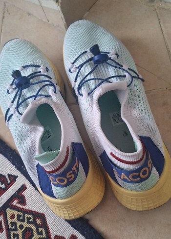 #lacoste#Renkli Bağcıklı Örgü eekek Spor Ayakkabısı - Görsel 4