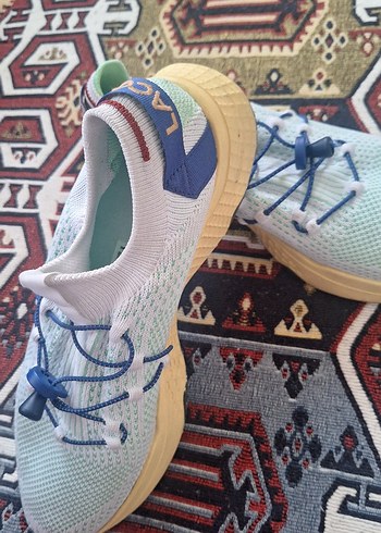 #lacoste#Renkli Bağcıklı Örgü eekek Spor Ayakkabısı - Görsel 2