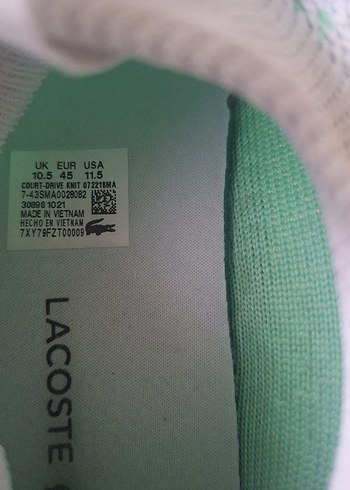 #lacoste#Renkli Bağcıklı Örgü eekek Spor Ayakkabısı - Görsel 5