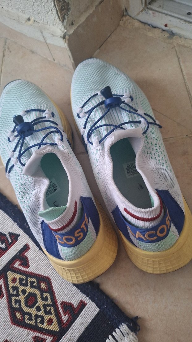 #lacoste#Renkli Bağcıklı Örgü eekek Spor Ayakkabısı - Görsel 4