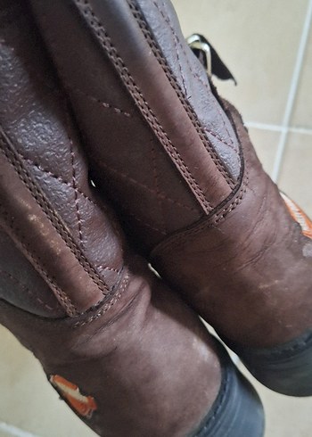 #bayan Kahverengi Minimalist Ayakkabı Bağcıkları bot - Görsel 7