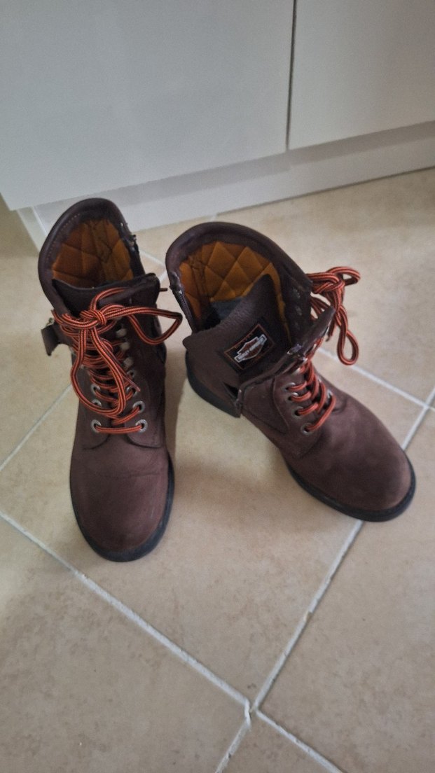 #bayan Kahverengi Minimalist Ayakkabı Bağcıkları bot - Görsel 3