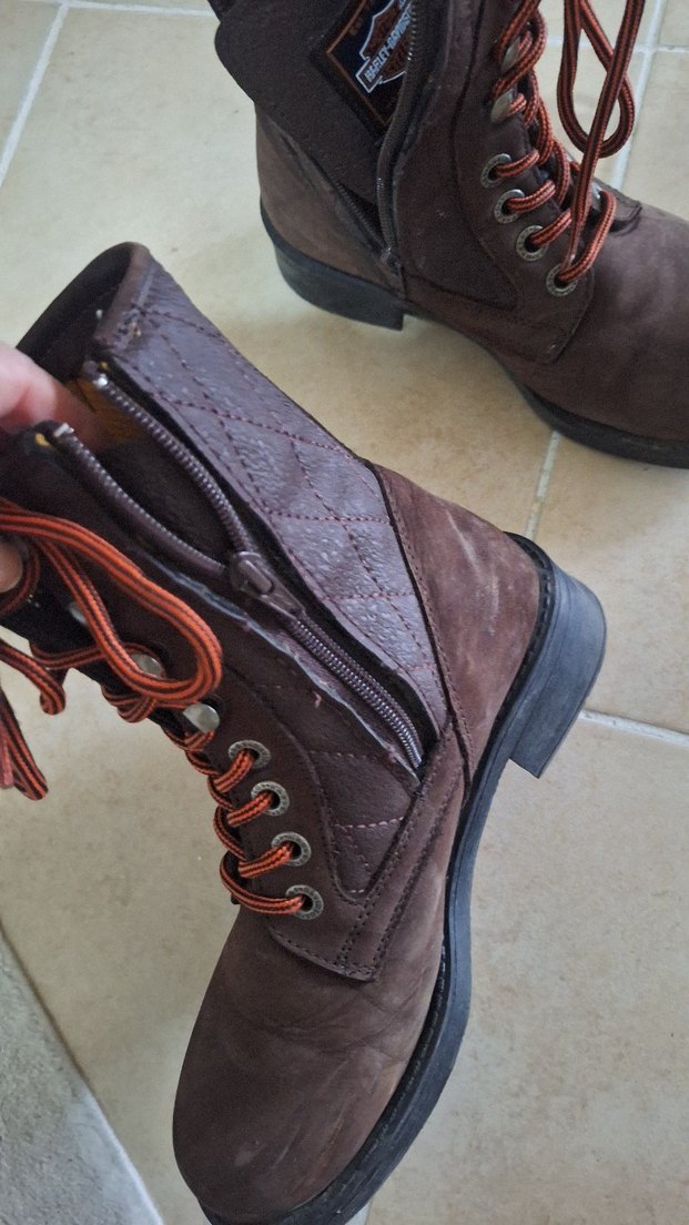 #bayan Kahverengi Minimalist Ayakkabı Bağcıkları bot - Görsel 2