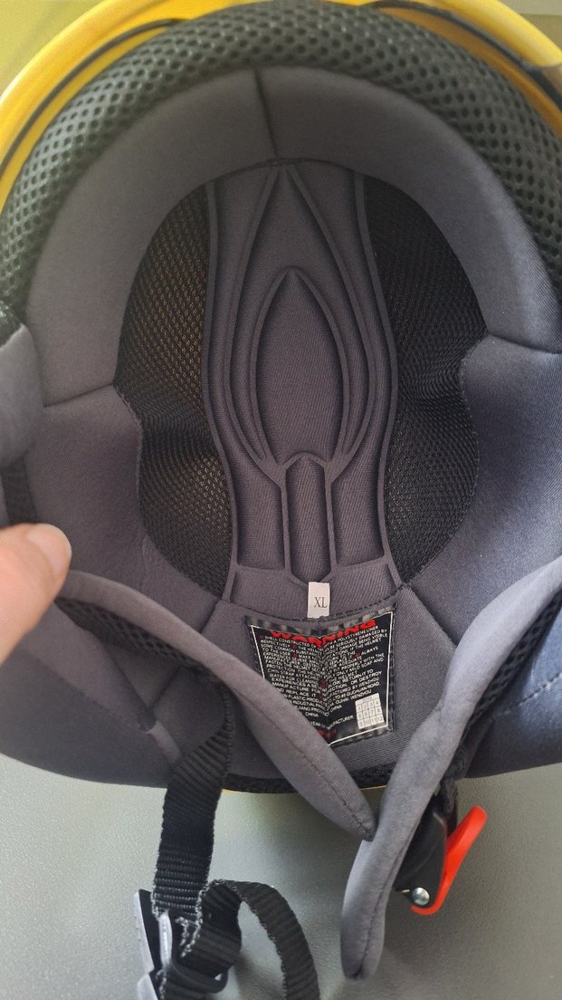 #Sarı Parlak Biker Motosiklet Kaskı - Görsel 5