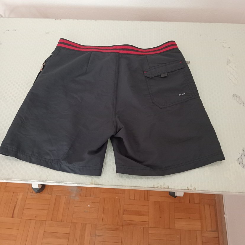 Kemerli Erkek Mini Şort Mayo  lacivert  renk - Görsel 2