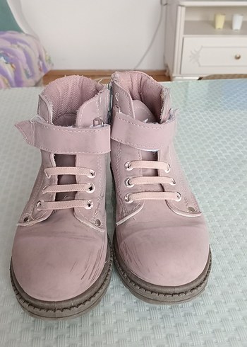 Pembe Süet Kız Çocuk Botları