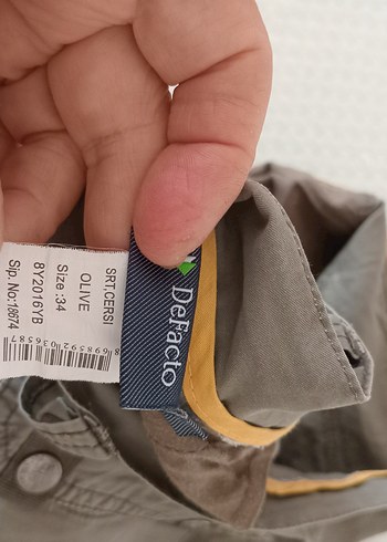 34 Beden gri Renk Gri Erkek Kemerli Rahat Kesim Şort