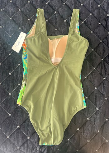 Yeşil Desenli Kadın Mayo - Görsel 4