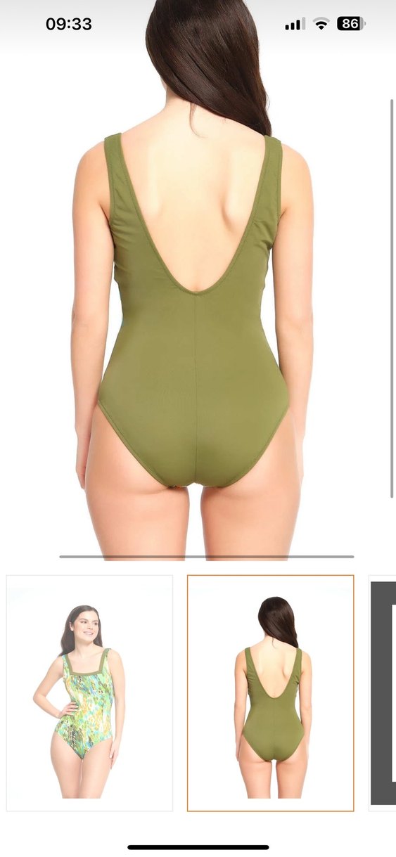 Yeşil Desenli Kadın Mayo - Görsel 2