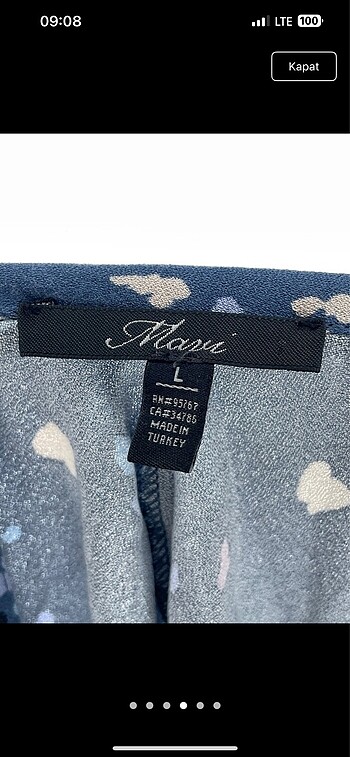 l Beden Mavi jeans bluz