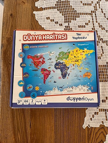 Dünya haritası yapboz, puzzle.