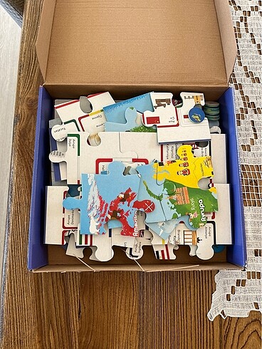 Beden Dünya haritası yapboz, puzzle.