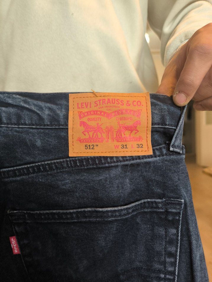 Mavi renk Bol Kesim Midi Denim Erkek Kot Pantolon - Görsel 5