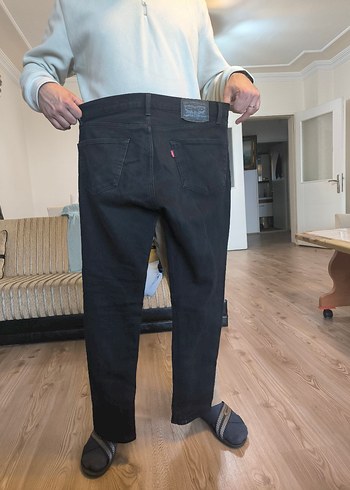 Levi's 511 Erkek Siyah Baskılı Denim Jean - Görsel 2
