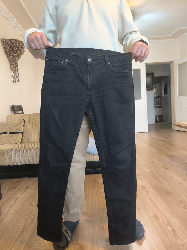 Levi's 511 Erkek Siyah Baskılı Denim Jean - Görsel 3