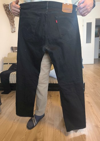 Siyah Deri Erkek Regular Fit Kot Pantolon - Görsel 4