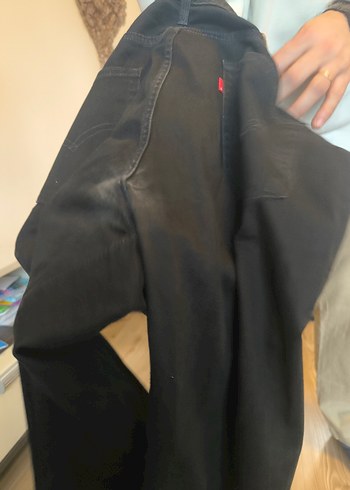 Siyah Deri Erkek Regular Fit Kot Pantolon - Görsel 3