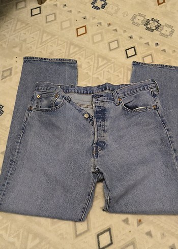 Levis Acik Mavi Yuksek Bel Denim Jean