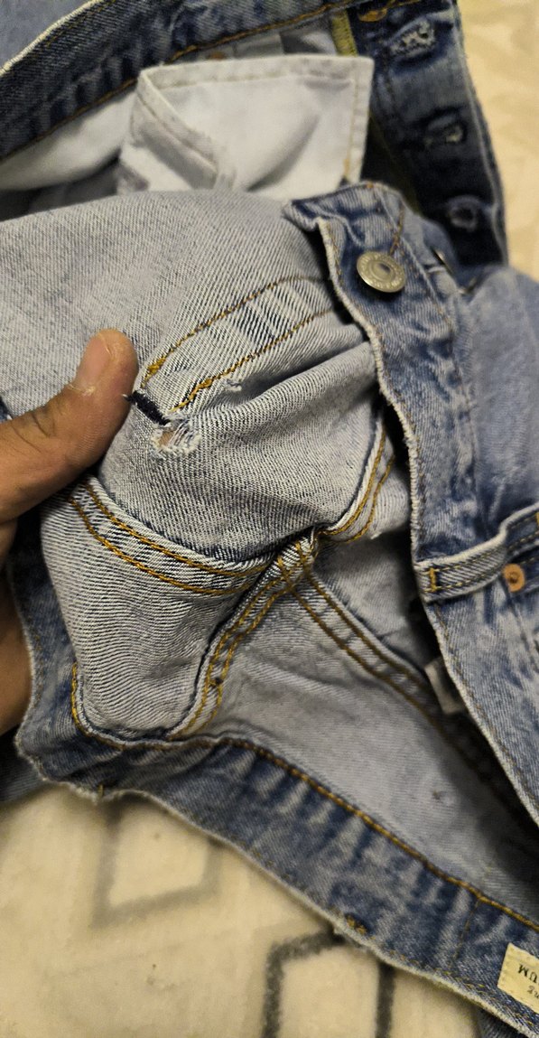 Açık Mavi Yüksek Bel Denim Jean — görsel 6/8