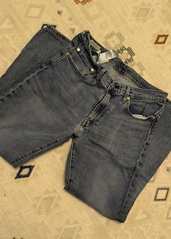 Levis Koyu Mavi Denim Jean