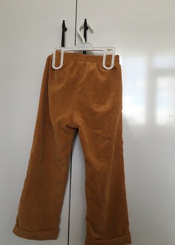 Erkek Çocuk Kahverengi Süet Bol Paça Pantolon - Görsel 4