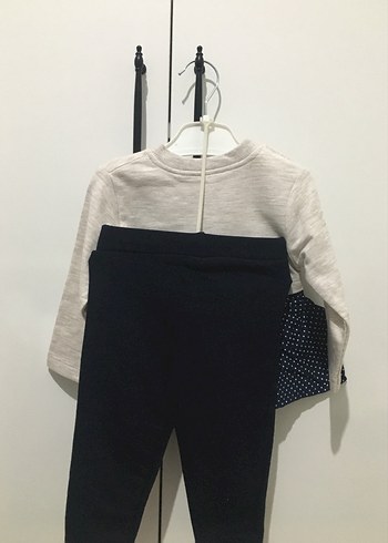 Uzun Kollu Örgü Bebek Kız Takımı - Görsel 2