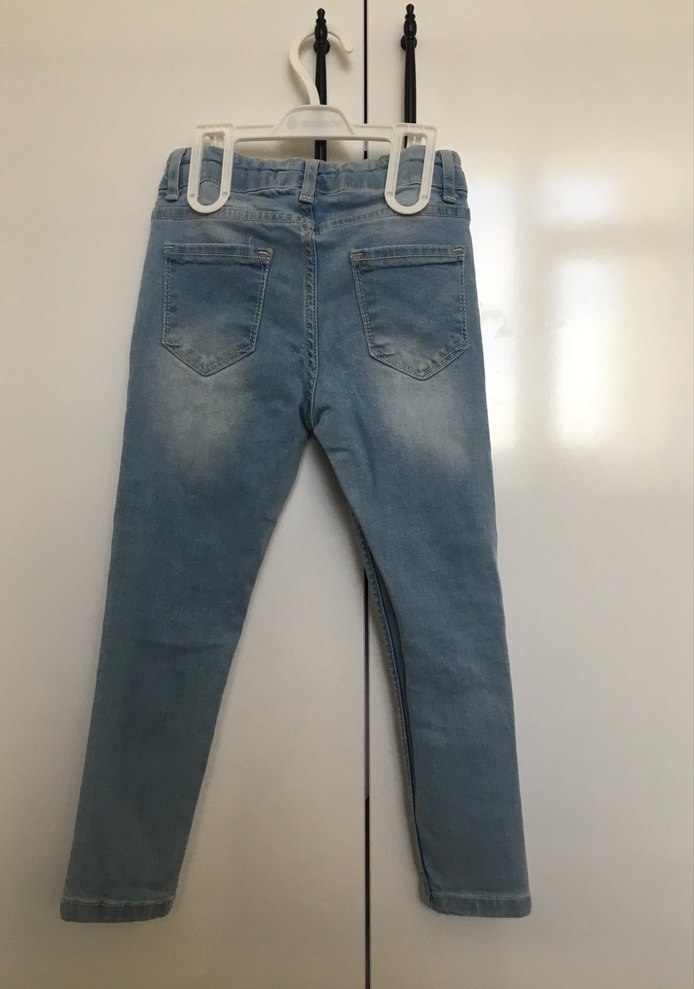 Erkek Çocuk Pastel Mavi Denim Pantolon - Görsel 3