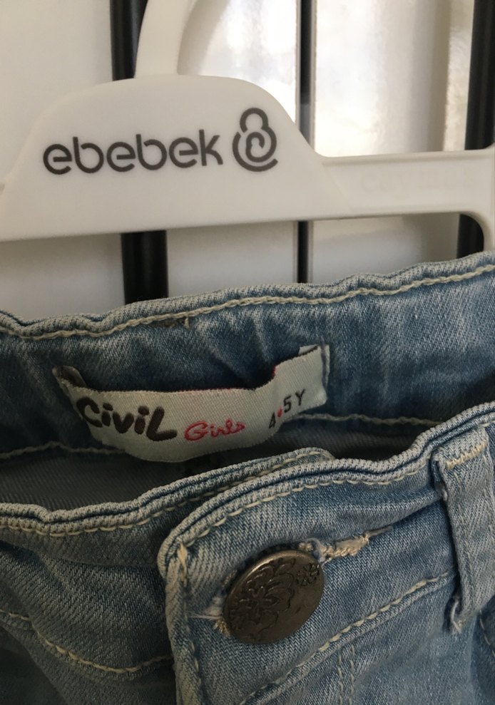 Erkek Çocuk Pastel Mavi Denim Pantolon - Görsel 2