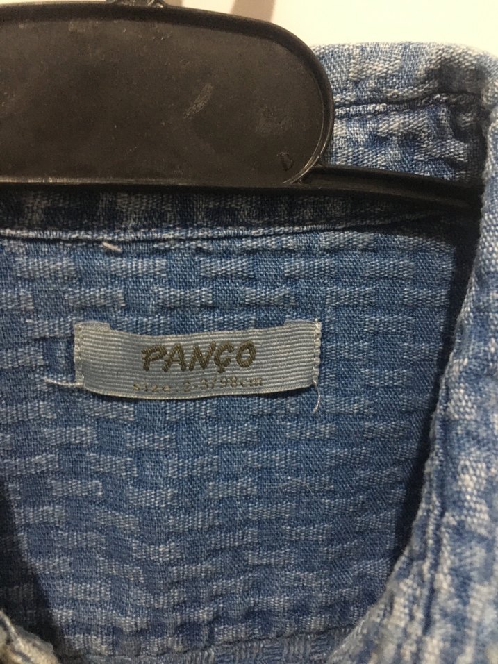 Erkek Çocuk Mavi Kot Gömlek - Görsel 3