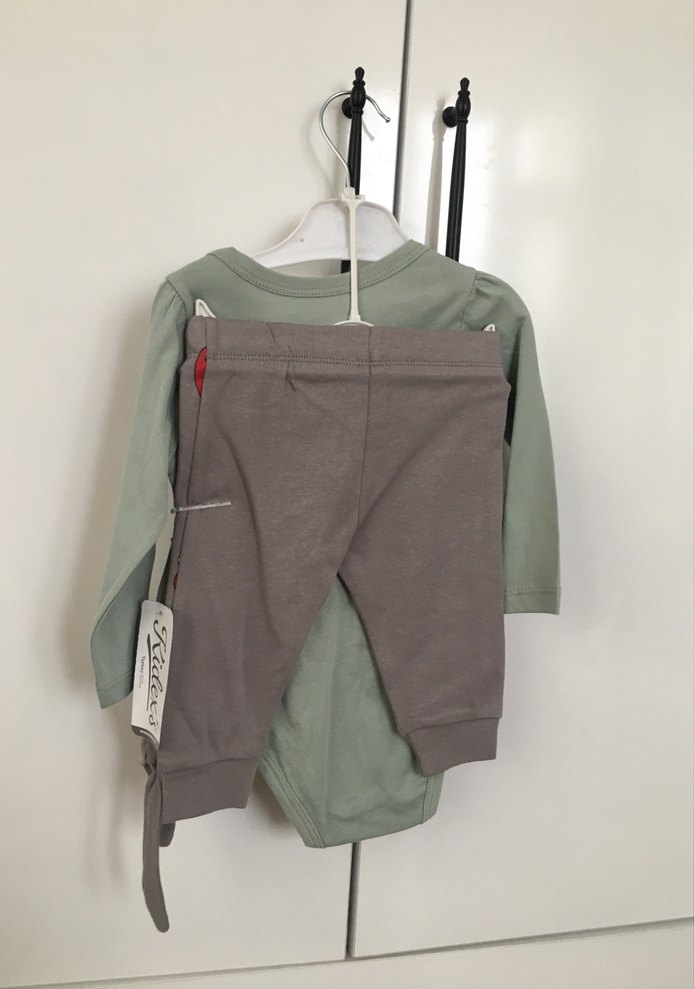 Uzun Kollu Gri yeşil zıbınlı takım - Görsel 2