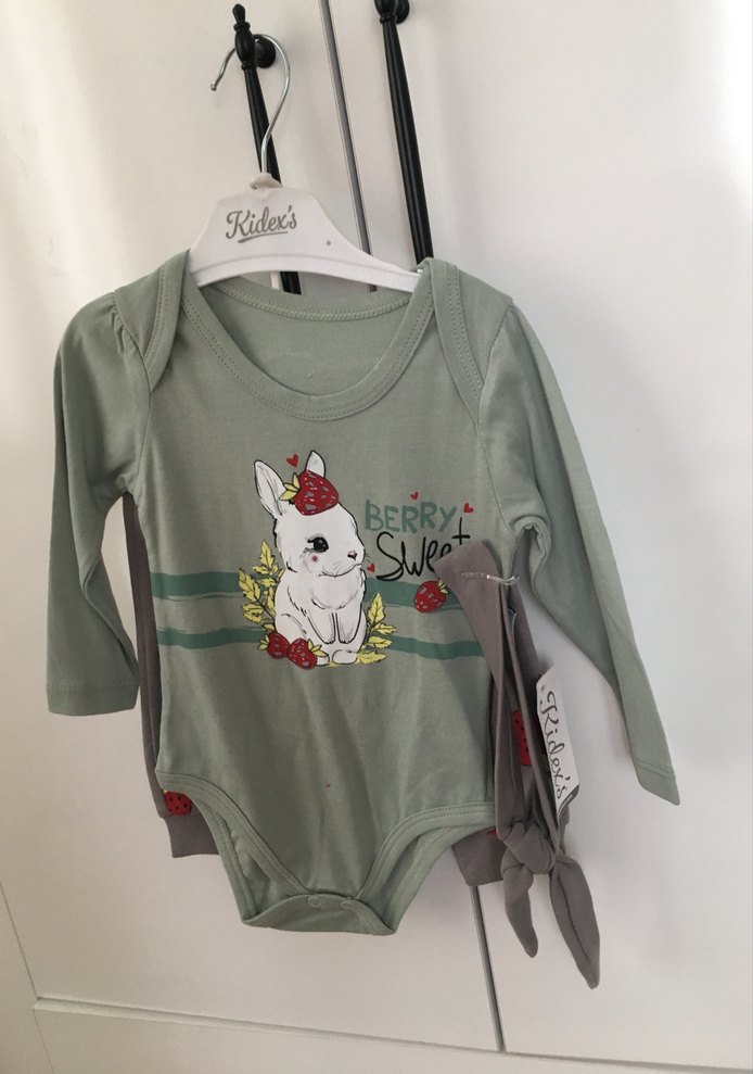 Uzun Kollu Gri yeşil zıbınlı takım - Görsel 3