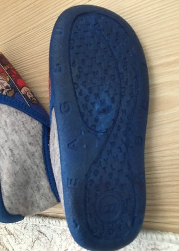 Erkek Çocuk Mavi Pop Kültürlü Sıcak Terlik - Görsel 3