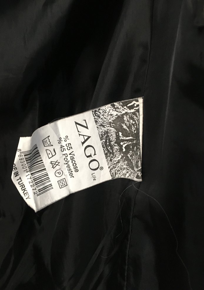 Düğmeli Gri Yün Midi Erkek Kaban - Görsel 3