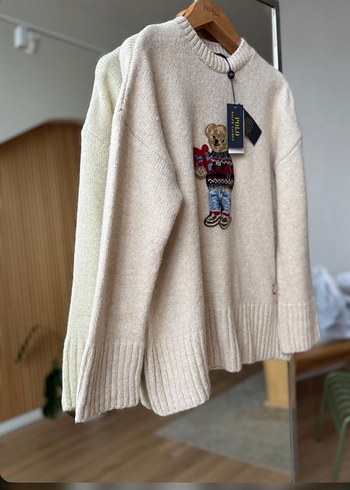 Nakışlı Uzun Kollu Kadın Triko Kazak - Görsel 6