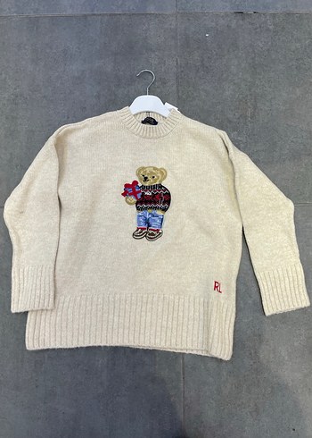 Nakışlı Uzun Kollu Kadın Triko Kazak - Görsel 2