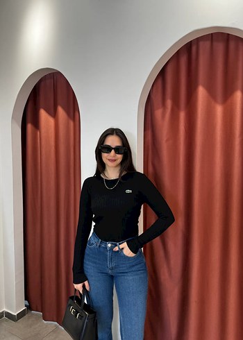 Siyah Kadın Triko Kazak - Görsel 3