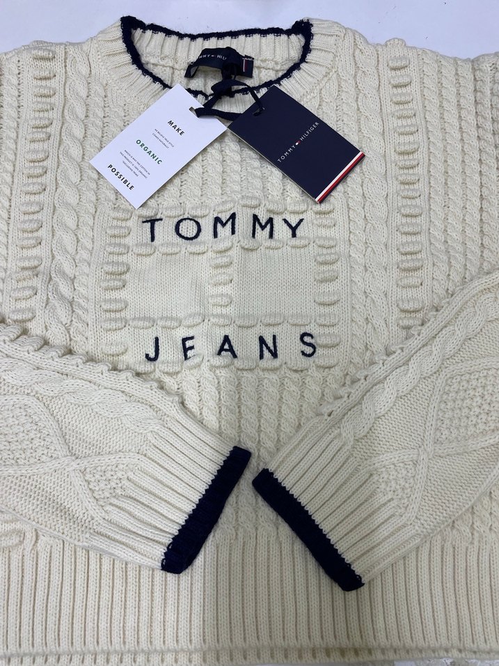 Nakışlı Bej Örgü Kadın Triko - Görsel 5