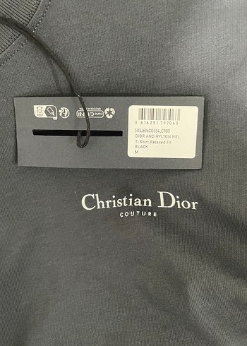 tek beden Beden Christian Dior Siyah Oversize Tişört